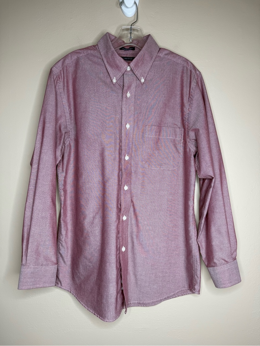 Saddlebred Button-Down Long Sleeve Shirt Light Purple Size 15.5
